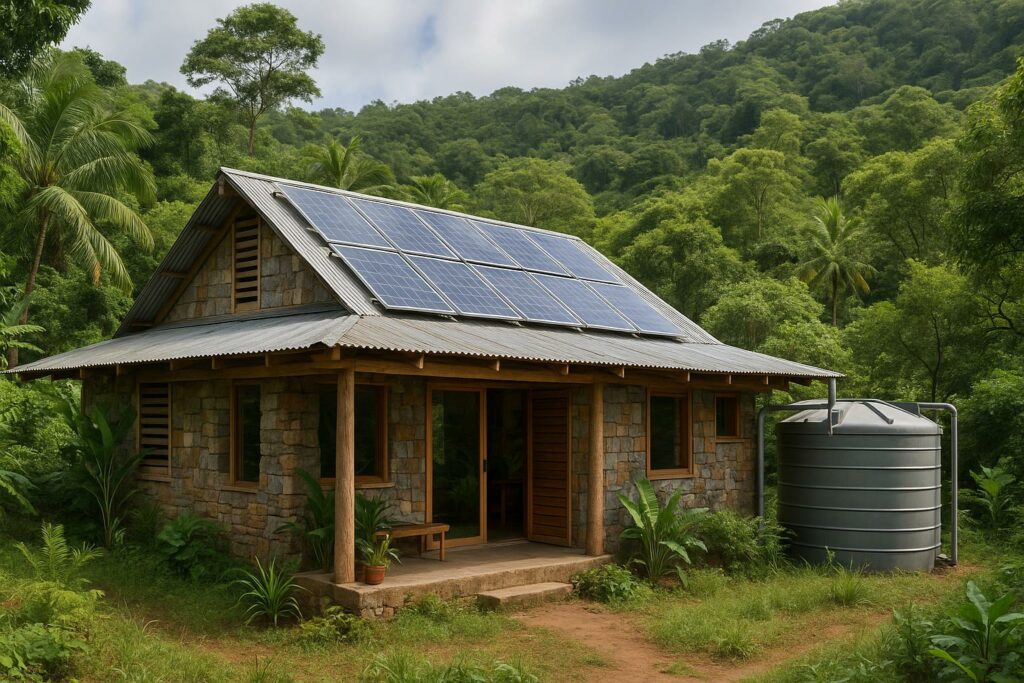 Maison ecologique à Acoua — projet dessiné par Madi-Plan